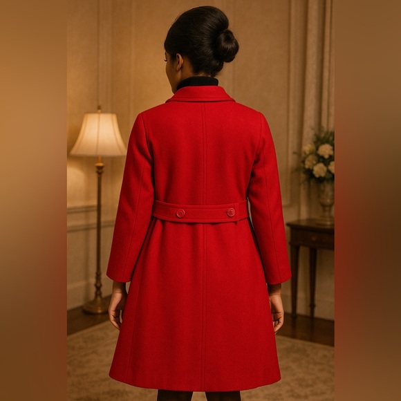 Vintage Double breasted coat.  I believe a size 10 - Picture 2 of 9